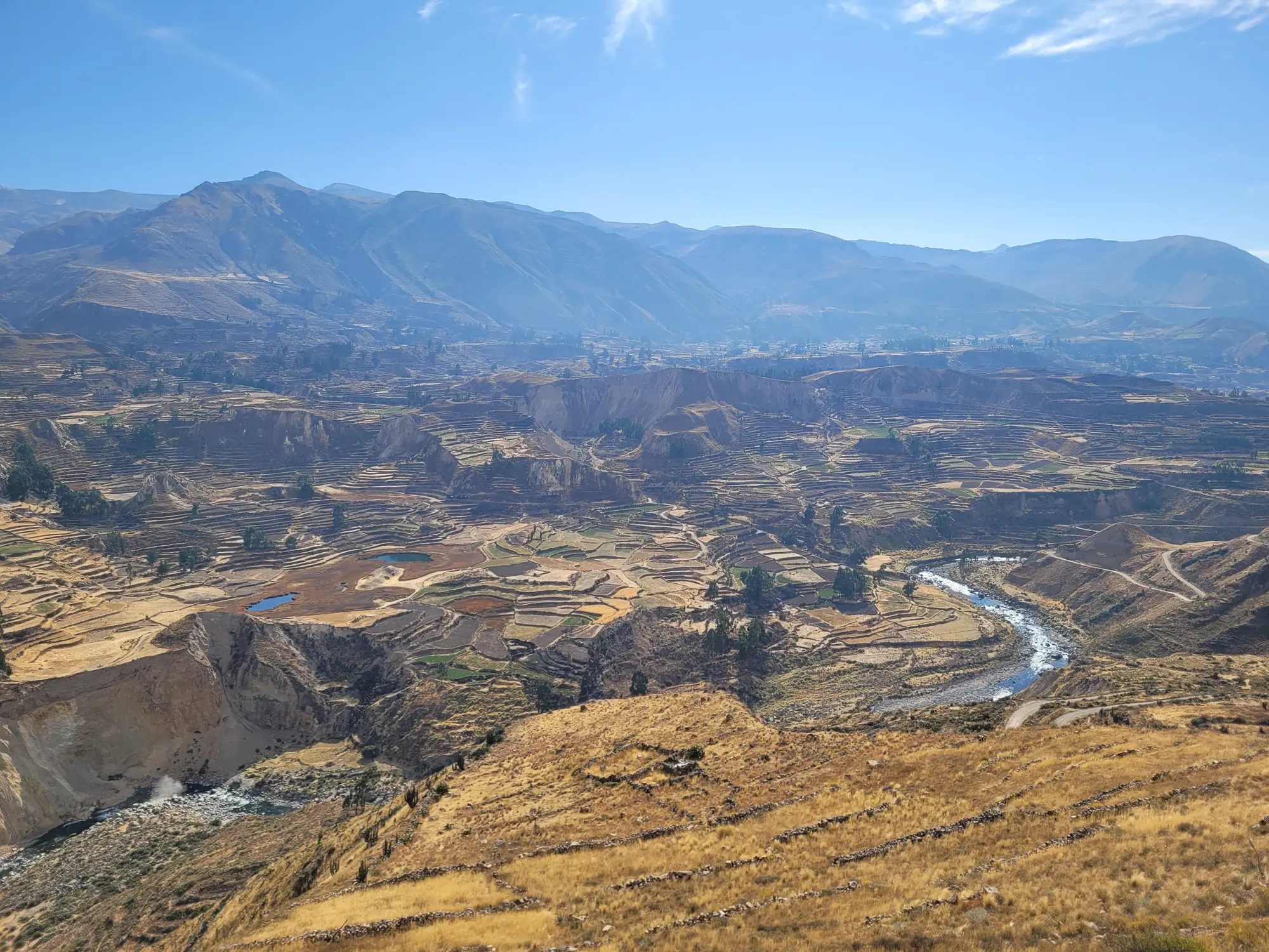 Wide mountain landscape in Colca Canyon